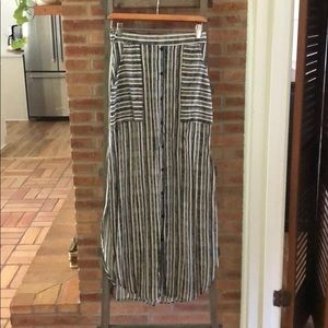 Black and white Maxi Skirt